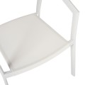 ARMCHAIR ALUMINUM MIRI FK5891.02 WHITE FRAME AND TEXTLINE- BEIGE RATTAN BACKREST 56x60x81,5Hcm. ARMCHAIR ALUMINUM MIRI FK5891.02 WHITE FRAME AND TEXTLINE- BEIGE RATTAN BACKREST 56x60x81,5Hcm.