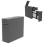 BATHROOM CABINET CHARCOAL GREY MELAMINE 19x60x55Hcm.FK9424.01