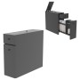 BATHROOM CABINET CHARCOAL GREY MELAMINE 19x60x55Hcm.FK9424.01