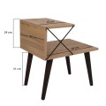 SIDE TABLE/NIGHTSTAND MELAMINE IN NATURAL COLOR 50x40x55Hcm.FK9434.01