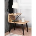 SIDE TABLE/NIGHTSTAND MELAMINE IN NATURAL COLOR 50x40x55Hcm.FK9434.01