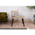 SIDE TABLE/NIGHTSTAND MELAMINE IN NATURAL COLOR 50x40x55Hcm.FK9434.01