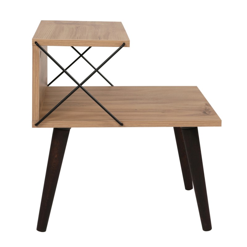 SIDE TABLE/NIGHTSTAND MELAMINE IN NATURAL COLOR 50x40x55Hcm.FK9434.01