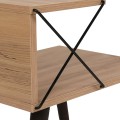 SIDE TABLE/NIGHTSTAND MELAMINE IN NATURAL COLOR 50x40x55Hcm.FK9434.01
