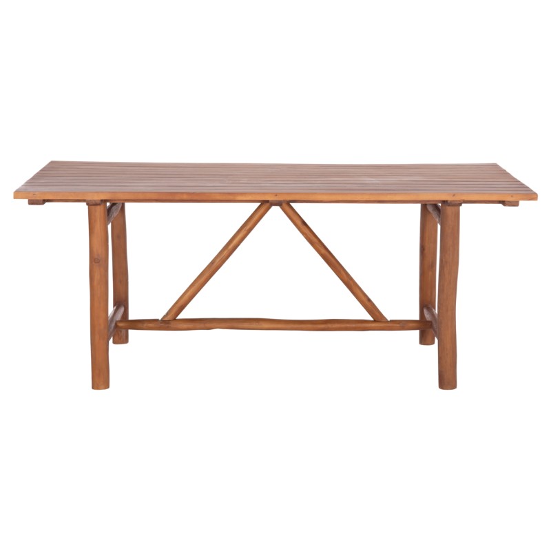 DINING TABLE GROOVE FK9390.01 SOLID TEAK WOOD NATURAL COLOR 220X100X90Hcm. DINING TABLE GROOVE FK9390.01 SOLID TEAK WOOD NATURAL COLOR 220X100X90Hcm.