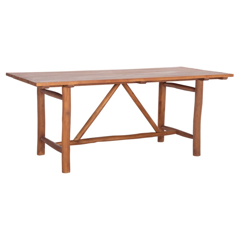 DINING TABLE GROOVE FK9390.01 SOLID TEAK WOOD NATURAL COLOR 220X100X90Hcm. DINING TABLE GROOVE FK9390.01 SOLID TEAK WOOD NATURAL COLOR 220X100X90Hcm.