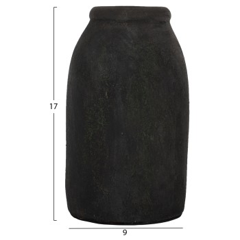 DECOR VASES 3PCS FK7711 TERRACOTTA FOSSIL GREY