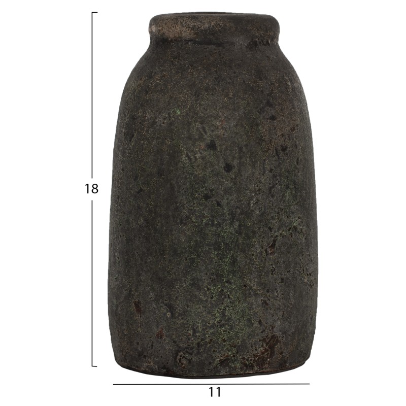 DECOR VASES 3PCS FK7711 TERRACOTTA FOSSIL GREY DECOR VASES 3PCS FK7711 TERRACOTTA FOSSIL GREY