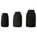 DECOR VASES 3PCS FK7711 TERRACOTTA FOSSIL GREY DECOR VASES 3PCS FK7711 TERRACOTTA FOSSIL GREY