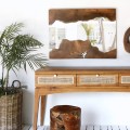 MIRROR FK9363 RECTANGULAR SOLID TEAK NATURAL 140X80H MIRROR FK9363 RECTANGULAR SOLID TEAK NATURAL 140X80H