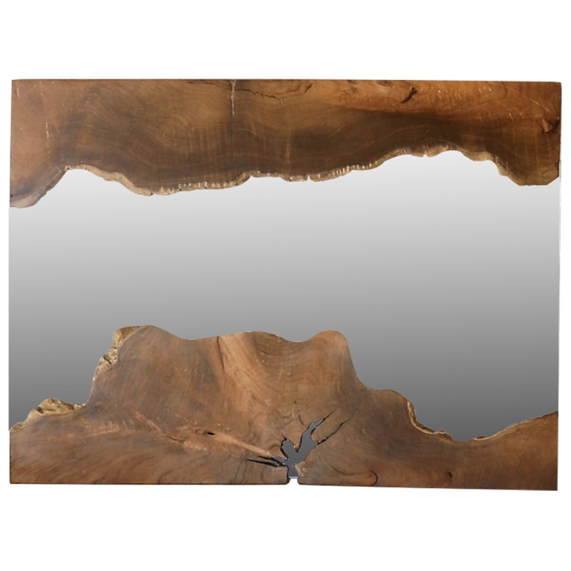 MIRROR FB99364 RECTANGULAR SOLID TEAK NATURAL 100X75H MIRROR FB99364 RECTANGULAR SOLID TEAK NATURAL 100X75H
