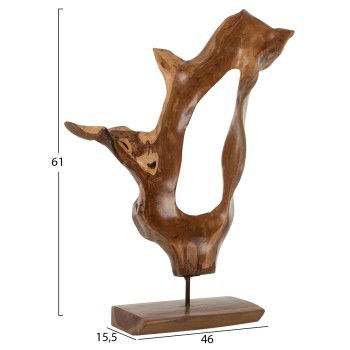 TABLE DECOR FK7713 SOLID TEAK WOOD NATURAL 26Χ16Χ70H TABLE DECOR FK7713 SOLID TEAK WOOD NATURAL 26Χ16Χ70H