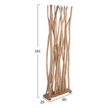 ROOM DIVIDER ΗΜ9371 TEAK BRANCH NATURAL 60x20x181H ROOM DIVIDER ΗΜ9371 TEAK BRANCH NATURAL 60x20x181H