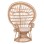 ARMCHAIR ROYAL PEACOCK -B' RATED- FK9342 RATTAN IN NATURAL- CUSHION BEIGE 114x72x150Hcm.