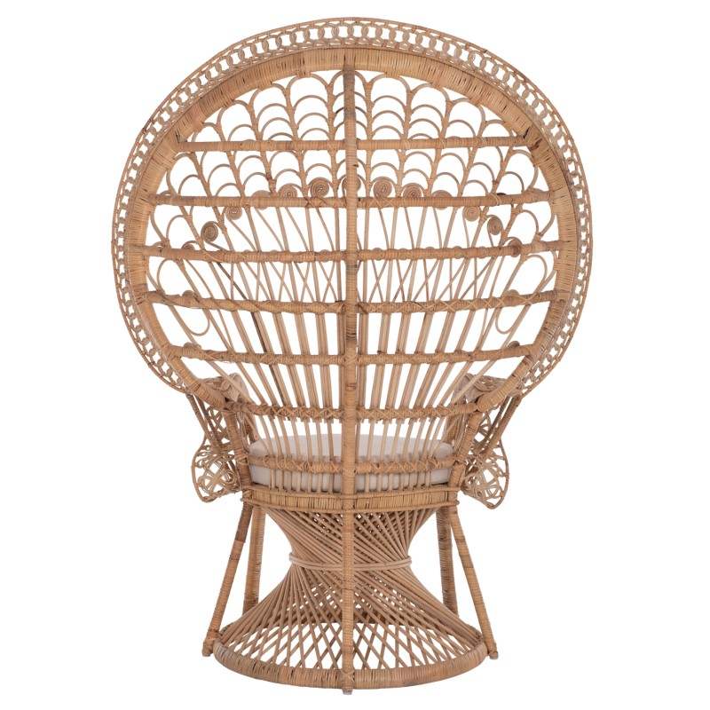ARMCHAIR ROYAL PEACOCK -B' RATED- FK9342 RATTAN IN NATURAL- CUSHION BEIGE 114x72x150Hcm. ARMCHAIR ROYAL PEACOCK -B' RATED- FK9342 RATTAN IN NATURAL- CUSHION BEIGE 114x72x150Hcm.