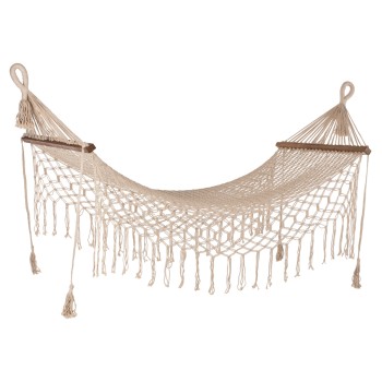 MACRAME HAMMOCK FK9346 BEIGE 200Χ100 cm