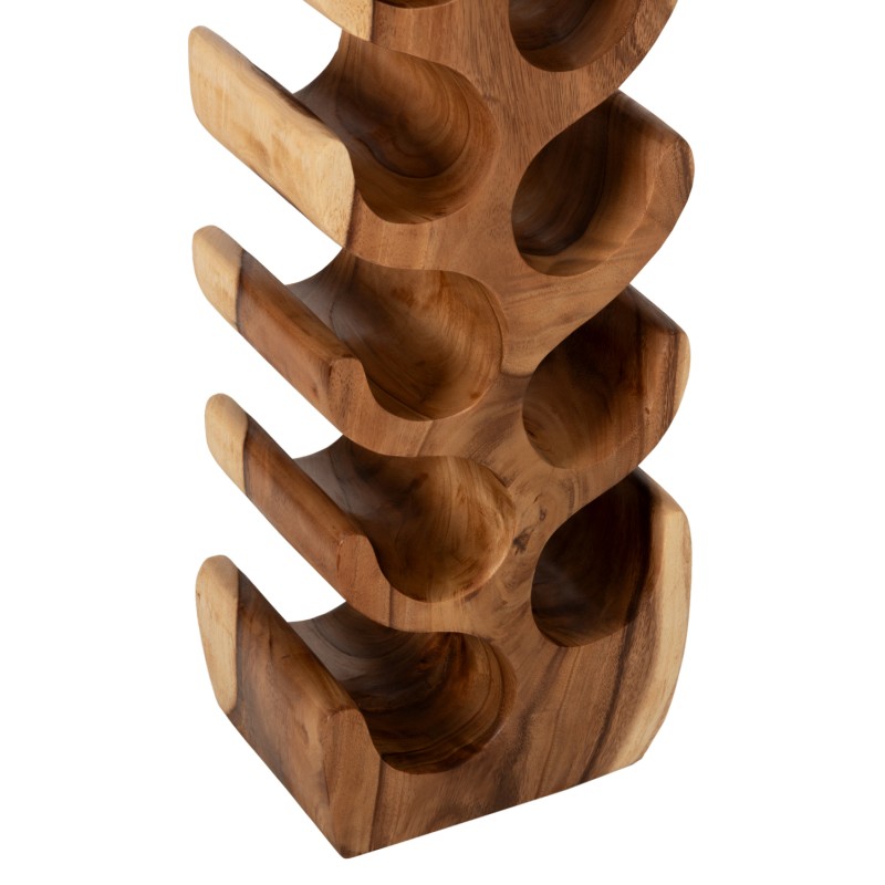 BOTTLE RACK VERTICAL MADE OF SUAR WOOD 27x18,5x82Hcm. FK9486