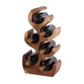 BOTTLE RACK MADE OF SUAR WOOD 6-SEAT 18x20x50Hcm.FK9485 BOTTLE RACK MADE OF SUAR WOOD 6-SEAT 18x20x50Hcm.FK9485