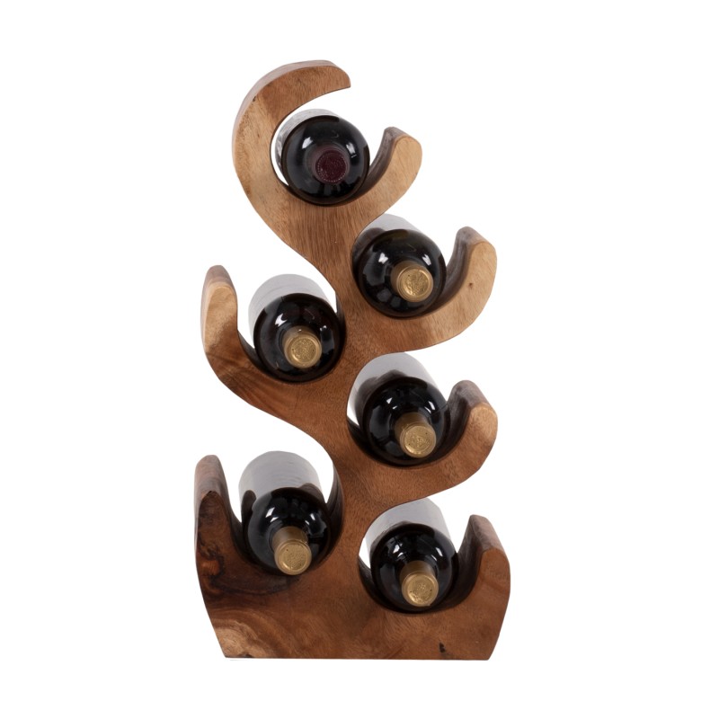 BOTTLE RACK MADE OF SUAR WOOD 6-SEAT 18x20x50Hcm.FK9485 BOTTLE RACK MADE OF SUAR WOOD 6-SEAT 18x20x50Hcm.FK9485