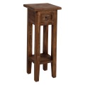 SIDE TABLE RAMU FK9484.01 MAHOGANY WOOD WITH A DRAWER IN NATURAL COLOR 25x25x66,5Hcm.