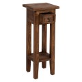 SIDE TABLE RAMU FK9484.01 MAHOGANY WOOD WITH A DRAWER IN NATURAL COLOR 25x25x66,5Hcm.
