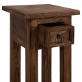 SIDE TABLE RAMU FK9484.01 MAHOGANY WOOD WITH A DRAWER IN NATURAL COLOR 25x25x66,5Hcm.