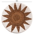 WALL DECOR 3PCS SET ROUND MADE OF RUSH FK9481 WALL DECOR 3PCS SET ROUND MADE OF RUSH FK9481