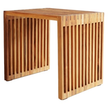 SIDE TABLE TEAK WOOD IN NATURAL COLOR 1-PIECE FK9483 40x40,5x40,5H cm.