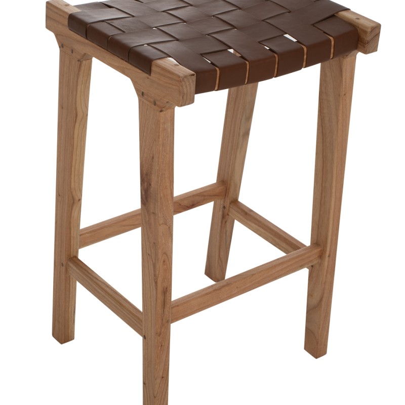 BAR STOOL FK99382.01 SOLID TEAK NATURAL 40X35X65H BAR STOOL FK99382.01 SOLID TEAK NATURAL 40X35X65H