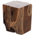 STOOL FK7721 SQUARE SOLID TEAK NATURAL 30X30X40H STOOL FK7721 SQUARE SOLID TEAK NATURAL 30X30X40H