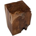 STOOL FK7721 SQUARE SOLID TEAK NATURAL 30X30X40H STOOL FK7721 SQUARE SOLID TEAK NATURAL 30X30X40H