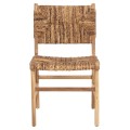 CHAIR FK9399.11 TEAK WOOD WITH STRAW MATTING ON BACKREST AND SEAT NATURAL COLOR 51x60,5x86Hcm CHAIR FK9399.11 TEAK WOOD WITH STRAW MATTING ON BACKREST AND SEAT NATURAL COLOR 51x60,5x86Hcm