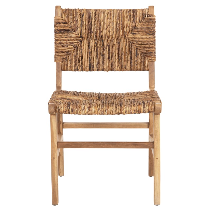 CHAIR FK9399.11 TEAK WOOD WITH STRAW MATTING ON BACKREST AND SEAT NATURAL COLOR 51x60,5x86Hcm CHAIR FK9399.11 TEAK WOOD WITH STRAW MATTING ON BACKREST AND SEAT NATURAL COLOR 51x60,5x86Hcm