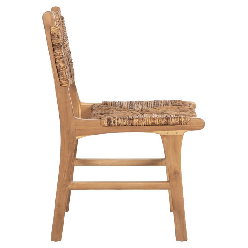 CHAIR FK9399.11 TEAK WOOD WITH STRAW MATTING ON BACKREST AND SEAT NATURAL COLOR 51x60,5x86Hcm CHAIR FK9399.11 TEAK WOOD WITH STRAW MATTING ON BACKREST AND SEAT NATURAL COLOR 51x60,5x86Hcm