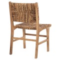 CHAIR FK9399.11 TEAK WOOD WITH STRAW MATTING ON BACKREST AND SEAT NATURAL COLOR 51x60,5x86Hcm CHAIR FK9399.11 TEAK WOOD WITH STRAW MATTING ON BACKREST AND SEAT NATURAL COLOR 51x60,5x86Hcm