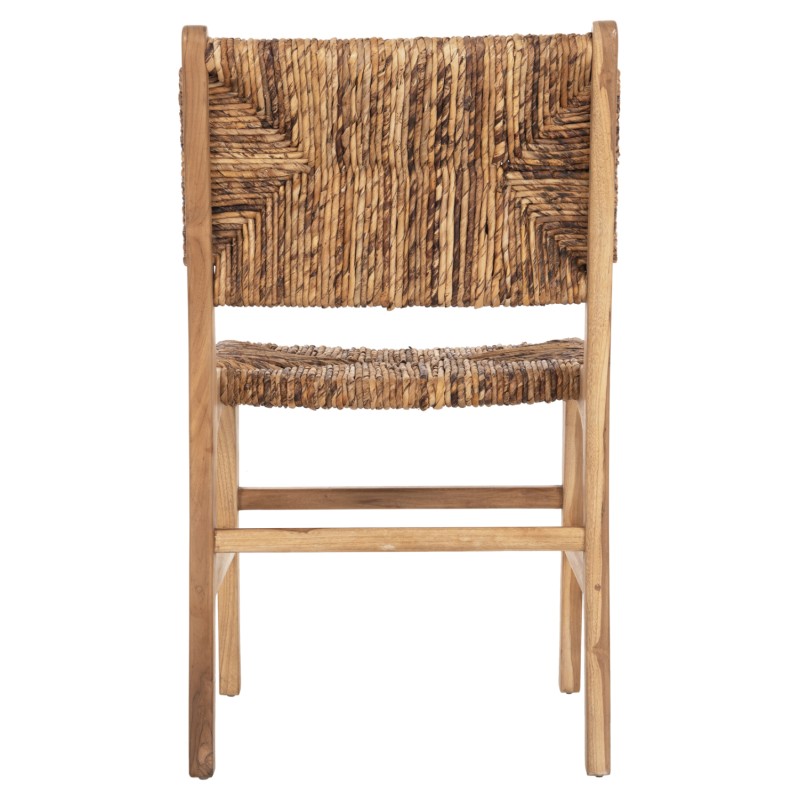 CHAIR FK9399.11 TEAK WOOD WITH STRAW MATTING ON BACKREST AND SEAT NATURAL COLOR 51x60,5x86Hcm CHAIR FK9399.11 TEAK WOOD WITH STRAW MATTING ON BACKREST AND SEAT NATURAL COLOR 51x60,5x86Hcm