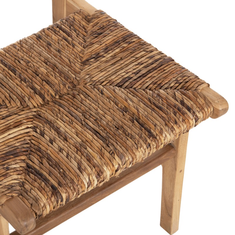 CHAIR FK9399.11 TEAK WOOD WITH STRAW MATTING ON BACKREST AND SEAT NATURAL COLOR 51x60,5x86Hcm CHAIR FK9399.11 TEAK WOOD WITH STRAW MATTING ON BACKREST AND SEAT NATURAL COLOR 51x60,5x86Hcm