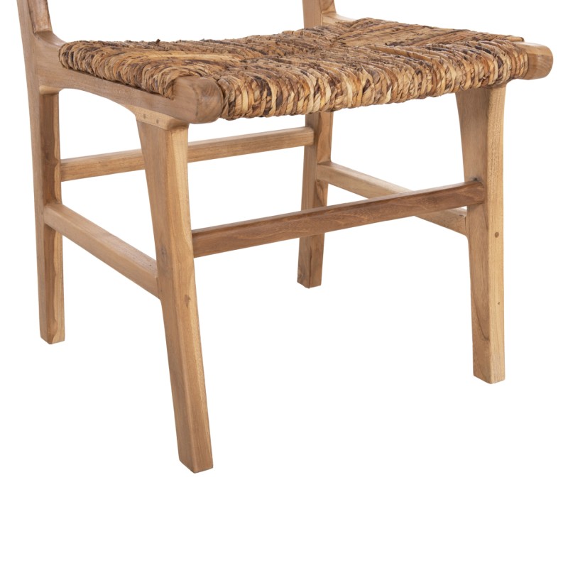 CHAIR FK9399.11 TEAK WOOD WITH STRAW MATTING ON BACKREST AND SEAT NATURAL COLOR 51x60,5x86Hcm CHAIR FK9399.11 TEAK WOOD WITH STRAW MATTING ON BACKREST AND SEAT NATURAL COLOR 51x60,5x86Hcm