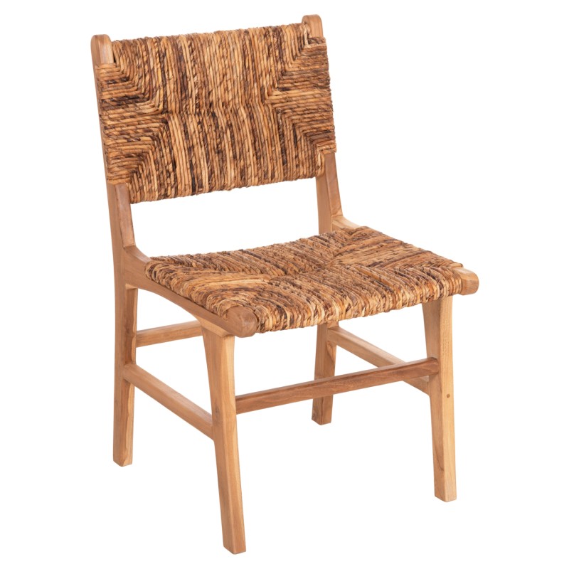 CHAIR FK9399.11 TEAK WOOD WITH STRAW MATTING ON BACKREST AND SEAT NATURAL COLOR 51x60,5x86Hcm CHAIR FK9399.11 TEAK WOOD WITH STRAW MATTING ON BACKREST AND SEAT NATURAL COLOR 51x60,5x86Hcm