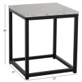 SIDE TABLES GRELAY SET 2PCS MDF & METAL 45Χ45Χ50Hcm.FK8762.12