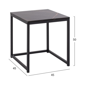 SIDE TABLES GRELAY SET 2PCS MDF & METAL 45Χ45Χ50Hcm.FK8762.13 SIDE TABLES GRELAY SET 2PCS MDF & METAL 45Χ45Χ50Hcm.FK8762.13