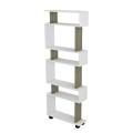 BOOKCASE OWL MELAMINE IN OLIVE GREY WHITE 60x19,5x165Hcm.FK8923.11 BOOKCASE OWL MELAMINE IN OLIVE GREY WHITE 60x19,5x165Hcm.FK8923.11
