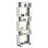 BOOKCASE OWL MELAMINE IN OLIVE GREY WHITE 60x19,5x165Hcm.FK8923.11