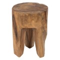 3-LEG STOOL SOLID TEAK NATURAL COLOR Φ30x40Hcm.FK9349