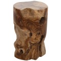 SIDE TABLE/STOOL ROUND SOLID TEAK WOOD NATURAL COLOR Φ30X45Hcm.FK9350