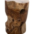 SIDE TABLE/STOOL ROUND SOLID TEAK WOOD NATURAL COLOR Φ30X45Hcm.FK9350