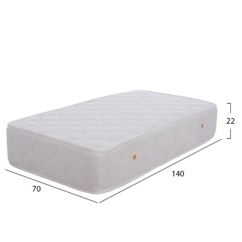 MATTRESS FOR CHILDREN “BABYCLOUD”, BONNELL SPRINGS, DOUBLE-SIDED, 70X140 CM MATTRESS FOR CHILDREN “BABYCLOUD”, BONNELL SPRINGS, DOUBLE-SIDED, 70X140 CM