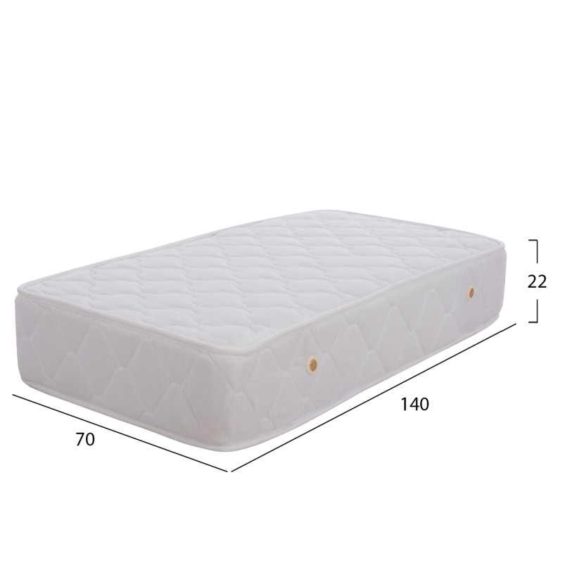 MATTRESS FOR CHILDREN “BABYCLOUD”, BONNELL SPRINGS, DOUBLE-SIDED, 70X140 CM MATTRESS FOR CHILDREN “BABYCLOUD”, BONNELL SPRINGS, DOUBLE-SIDED, 70X140 CM