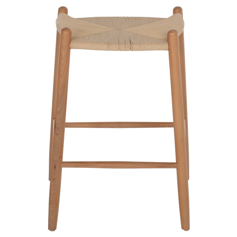 BAR STOOL MEDIUM HEIGHT BEECH WOOD-ROPE 44x46x65Hcm.FK9321.01 BAR STOOL MEDIUM HEIGHT BEECH WOOD-ROPE 44x46x65Hcm.FK9321.01
