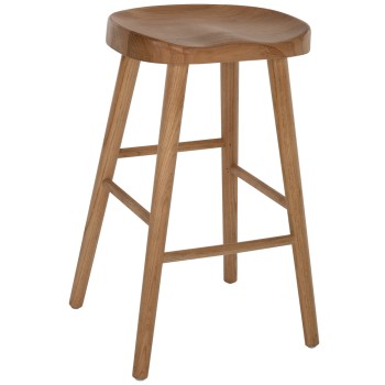 BAR STOOL TOON WOOD IN NATURAL COLOR 40X35X71Hcm.FK9334.01